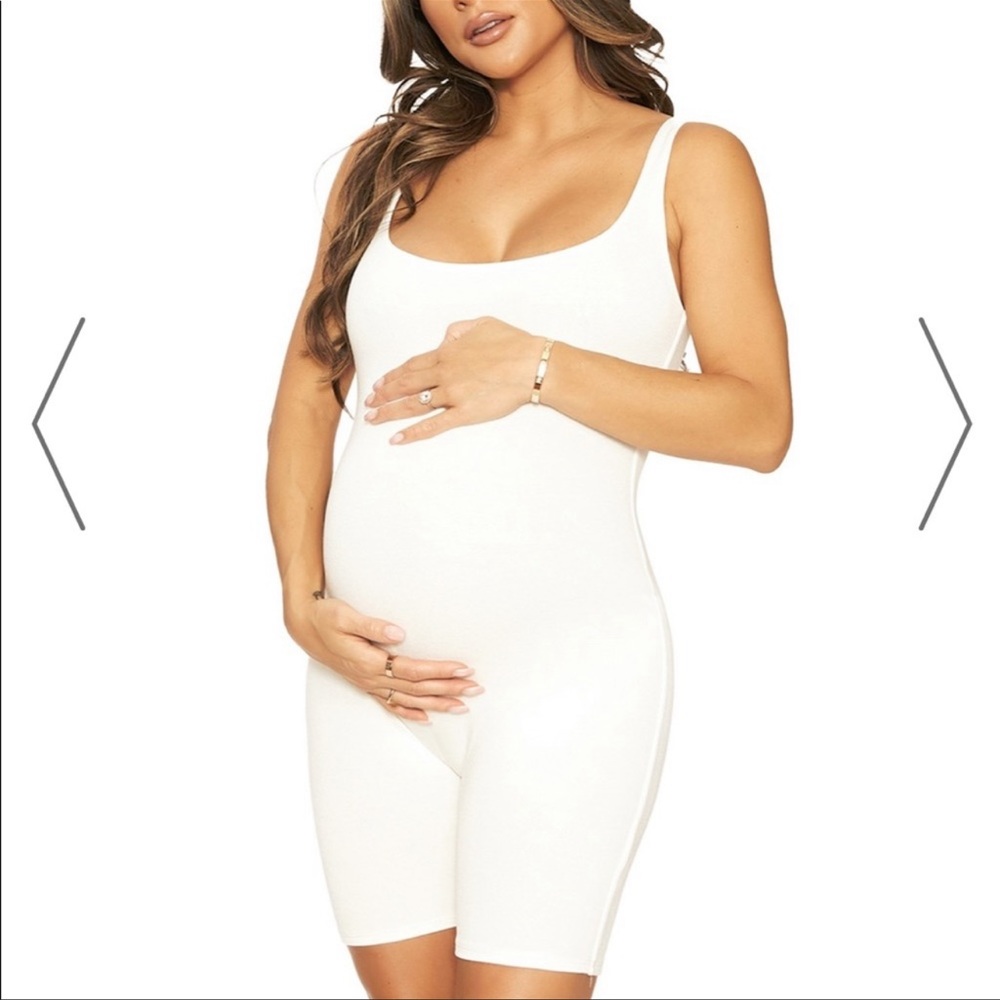 Naked Wardrobe What’s the scoop mama romper Maternity